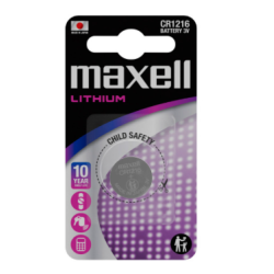 PILE MAXELL CR1216- blister de 1 pile