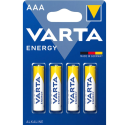 PILE VARTA HIGH ENERGY - LR3 - AAA - blister de 4 piles
