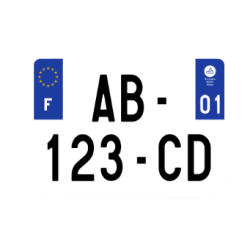 PLAQUE AUTO CARRE 300X200 SIV