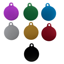 MEDAILLE ANODISE CHIEN RONDE PM D.25