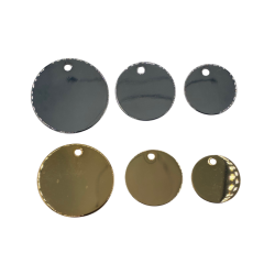 MEDAILLE CHIEN RONDE laiton - DIAMETRE