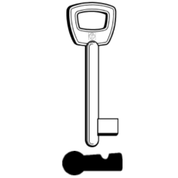 CLE À GORGES LAITON POLI CBD700-3-25