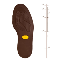 SEMELLE VIBRAM REF 2870 - MARRON