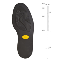 SEMELLE VIBRAM REF 2870 - NOIR
