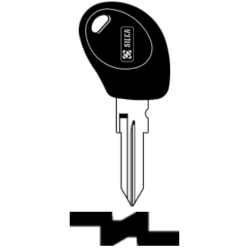 CLE TRANSP SANS PUCE AVEC BOUCHON CGT10BT5-0