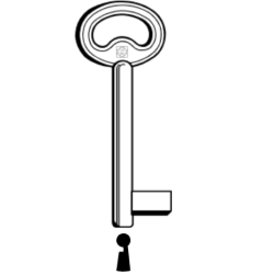 CLE À GORGES LAITON POLI CND740L-10-10