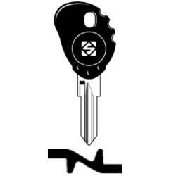 CLE TRANSP SANS PUCE AVEC BOUCHON CZD23RT5-0