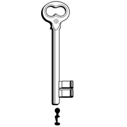 CLE À GORGES LAITON POLI CND760L-5-25