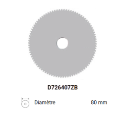 FRAISE P/PERLE BD OU BRAVO BD ACIER 80X5X16-84um.- HSS M35