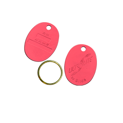PORTE CLES OVALE  ROUGE - AVK401041 UNITE