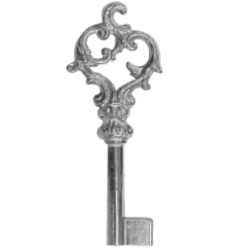 CLE POUR MEUBLES OR C3F2923-0