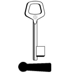 CLE À GORGES LAITON POLI C6JM2-0