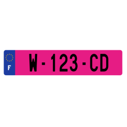 PLAQUE AUTO ROSE W GARAGE
