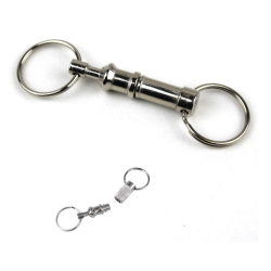PORTE CLE SEPARABLES - METAL NICKELE - LES 12