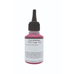 ENCRE ALIMENTAIRE  50ML rouge