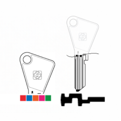 ASS CLE SLIM STAR FLUO boite de 100- VAC48ST